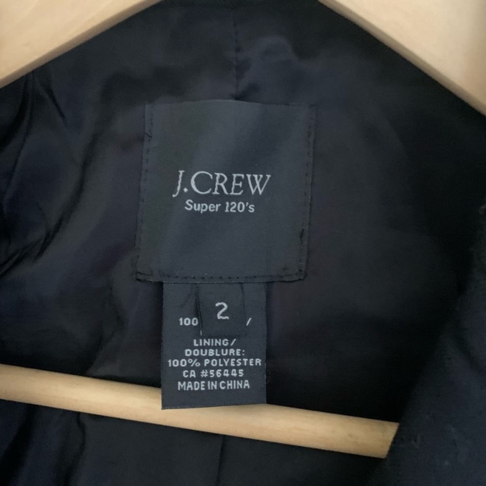 J.Crew Black Wool Super 120s Blazer - Picture 12 of 13